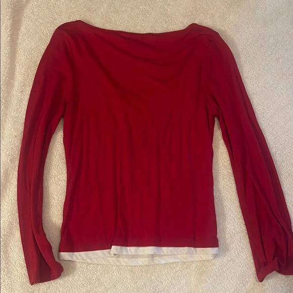One Step Ahead Red Embellished Bell Sleeve Top - Picture 4 of 4